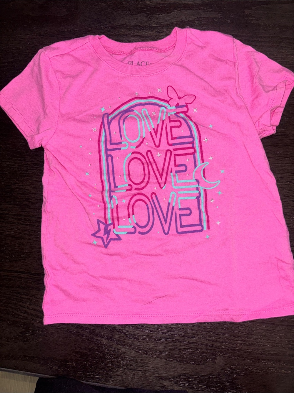 The Children's Place Hot Pink 'LOVE' Graphic Tee